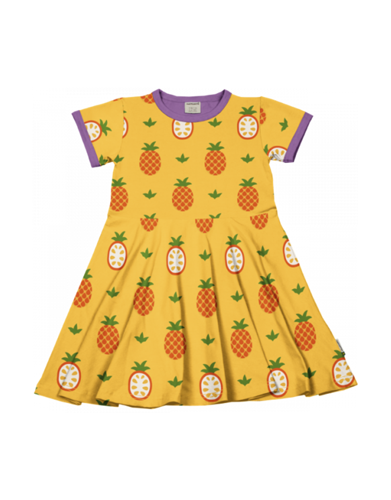 Maxomorra Maxomorra - Dress Circle SS, Pineapple (3-10j)