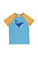 Maxomorra Maxomorra - Top SS raglan, Dolphin (3-10j)