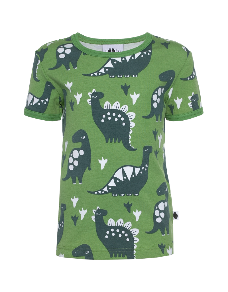 Paapii Paapii - Visa T-shirt Dino, forest - dark green (0-2j)