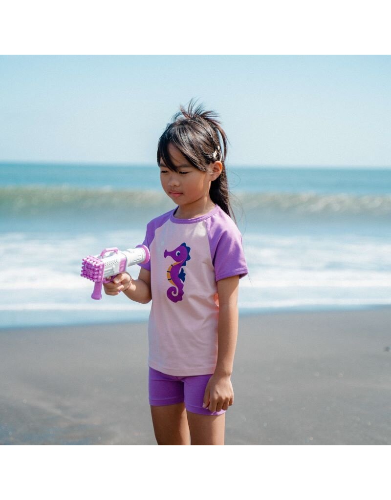 Maxomorra Maxomorra - Top SS raglan, Seahorse (0-2j)