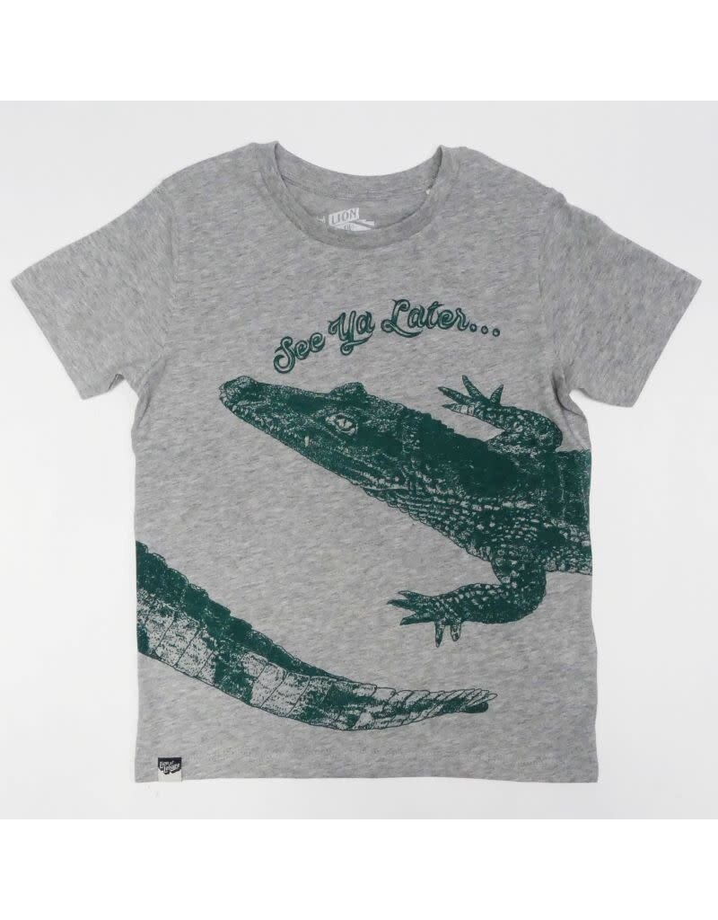 Lion of Leisure Lion of Leisure - T-shirt, alligator, grey melange (3-16j)