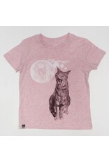 Lion of Leisure Lion of Leisure - T-shirt, cat, pink/cream melange (3-16j)