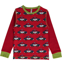 Maxomorra Shirt, policecar (0-2j)