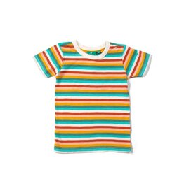 Little Green Radicals T-shirt, Rainbow Striped (3-8j)