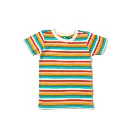 Little Green Radicals T-shirt, Rainbow Striped (0-2j)