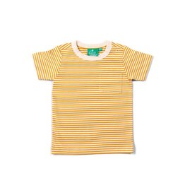 Little Green Radicals T-shirt, Soft Gold Striped (3-8j)