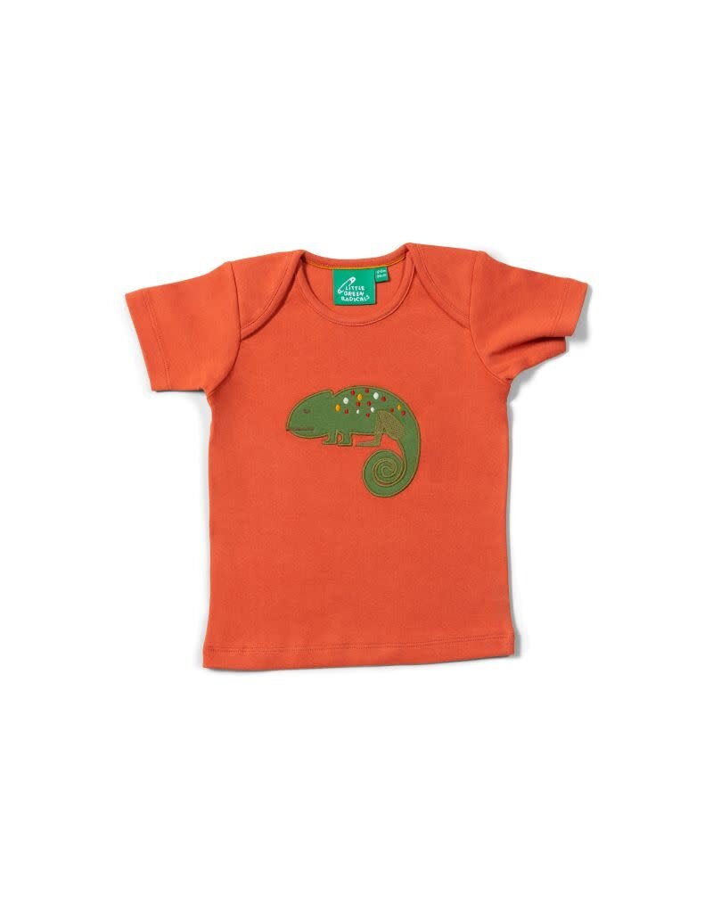 Little Green Radicals Little Green Radicals - Little Lizard Applique SS T-shirt (0-2j)