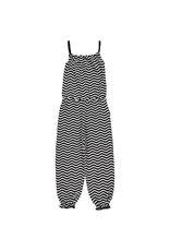 Maxomorra Maxomorra - Jumpsuit, waves black/white (3-16j)