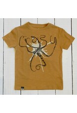 Lion of Leisure Lion of Leisure - T-shirt, ochre, octopus (3-16j)