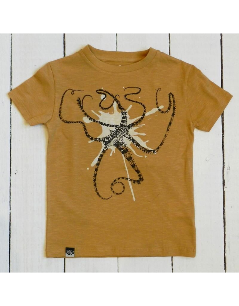 Lion of Leisure Lion of Leisure - T-shirt, ochre, octopus (3-16j)