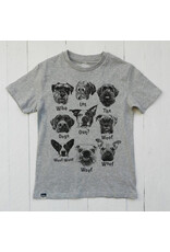 Lion of Leisure Lion of Leisure - T-shirt, grey melange, dogs (3-16j)