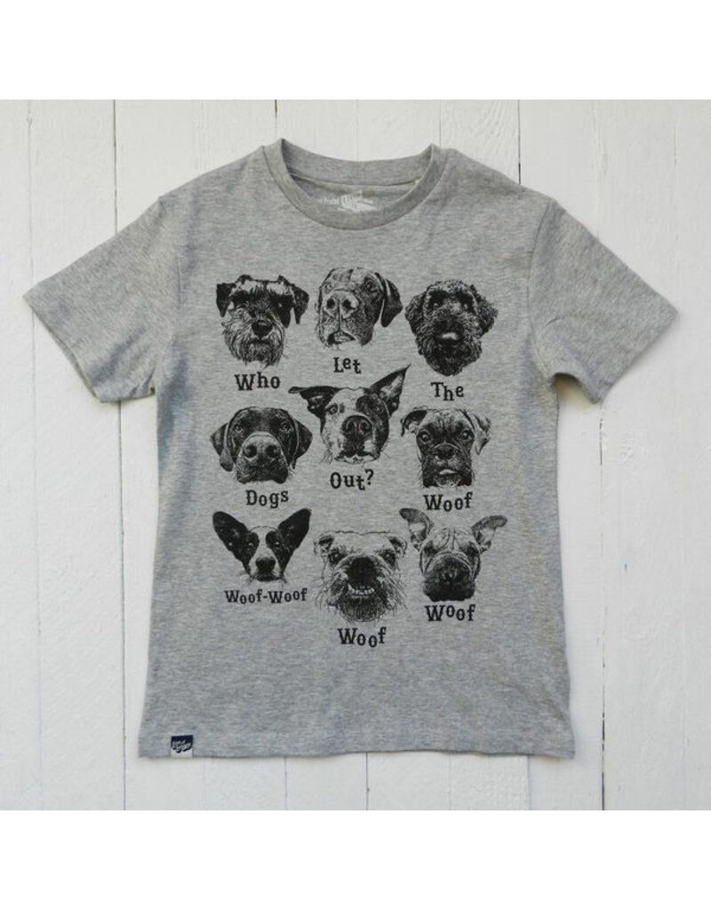 Lion of Leisure Lion of Leisure - T-shirt, grey melange, dogs (3-16j)