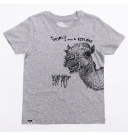 Lion of Leisure T-shirt, Camel (3-16j)