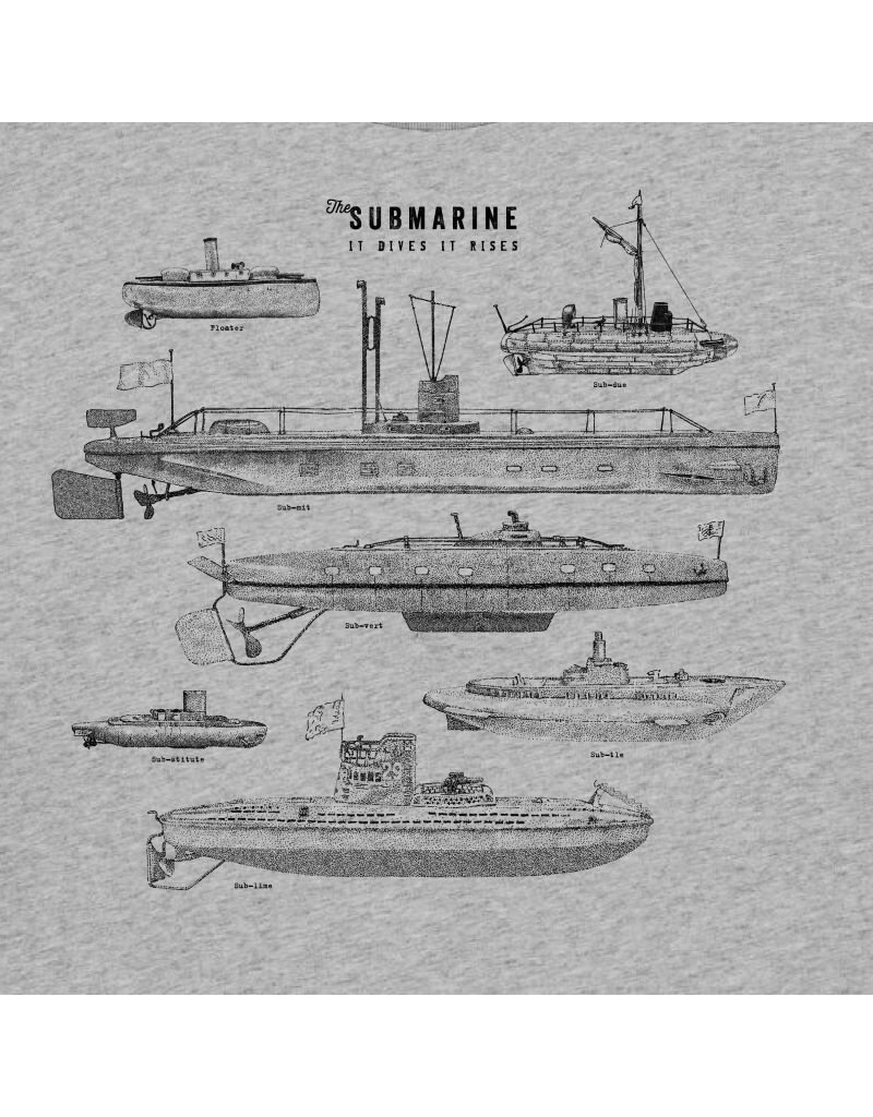 Aardvarks of Anarchy Aardvarks of Anarchy - T-shirt, Submarines, Grey melange