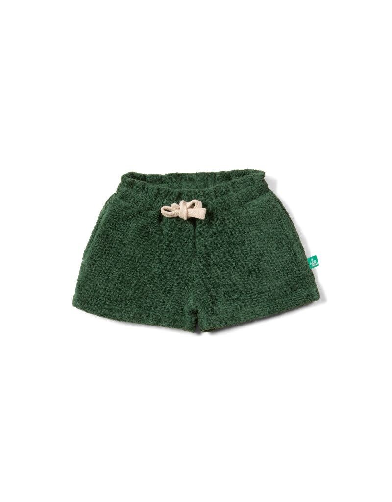 Little Green Radicals Little Green Radicals - Olive towelling shorts