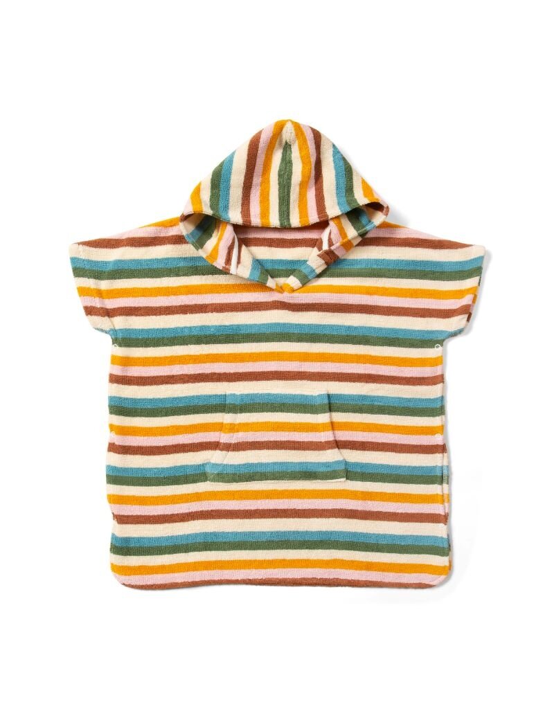 Little Green Radicals Little Green Radicals - Rainbow Kids hooded beach towel poncho (3-8j)