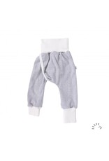 Iobio Iobio - Splitpants EasyFree interlock GOTS, grey/ecru (0-2j)