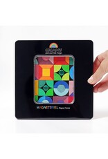 Grimm's Grimm's - Magnet puzzle, Triangle - square - circle with glitter stones