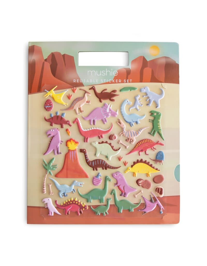 Mushie Mushie - Reusable sticker set, Dino