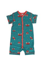 Maxomorra Maxomorra - Rompersuit button ss, crab (0-2j)