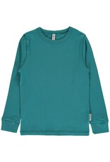 Maxomorra Maxomorra - Top ls, soft petrol (0-2j)