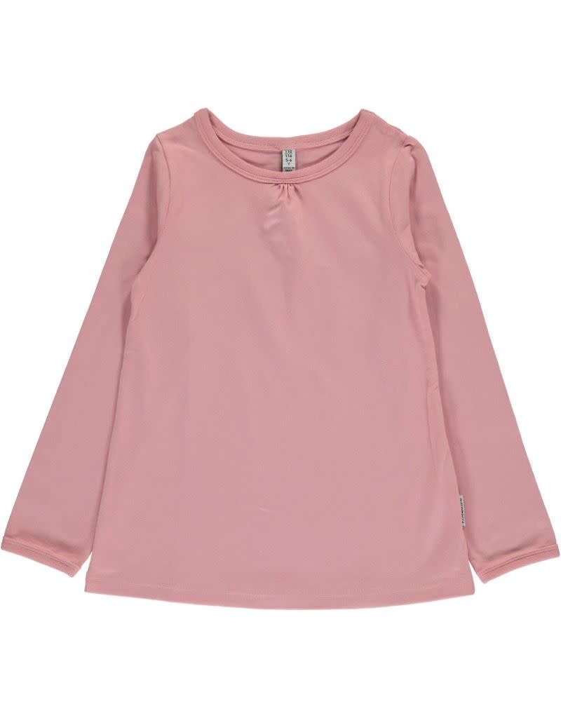 Maxomorra Maxomorra - Top A-line ls dusty pink (3-16j)
