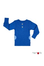 ManyMonths ManyMonths - Henley long sleeve T-shirt with pockets, Classic Blue