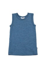 Joha Joha - Undershirt basic, wool, Denim blue