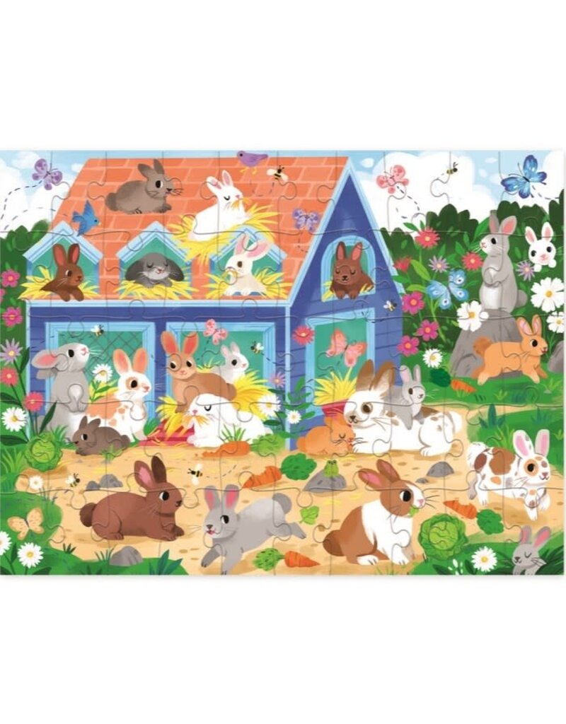 Crocodile Creek Crocodile Creek - House puzzle, Bunny House, 50 pcs