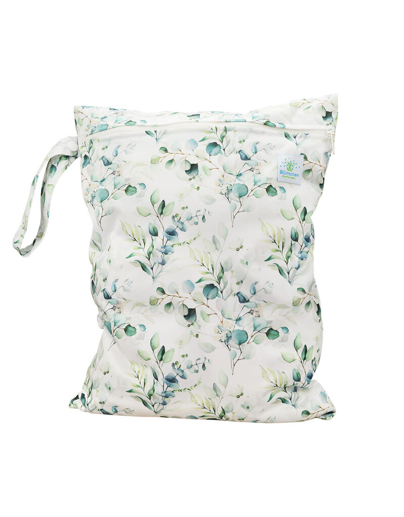 Blümchen Blümchen - Waterproof nappy bag recycled PES, Floral white