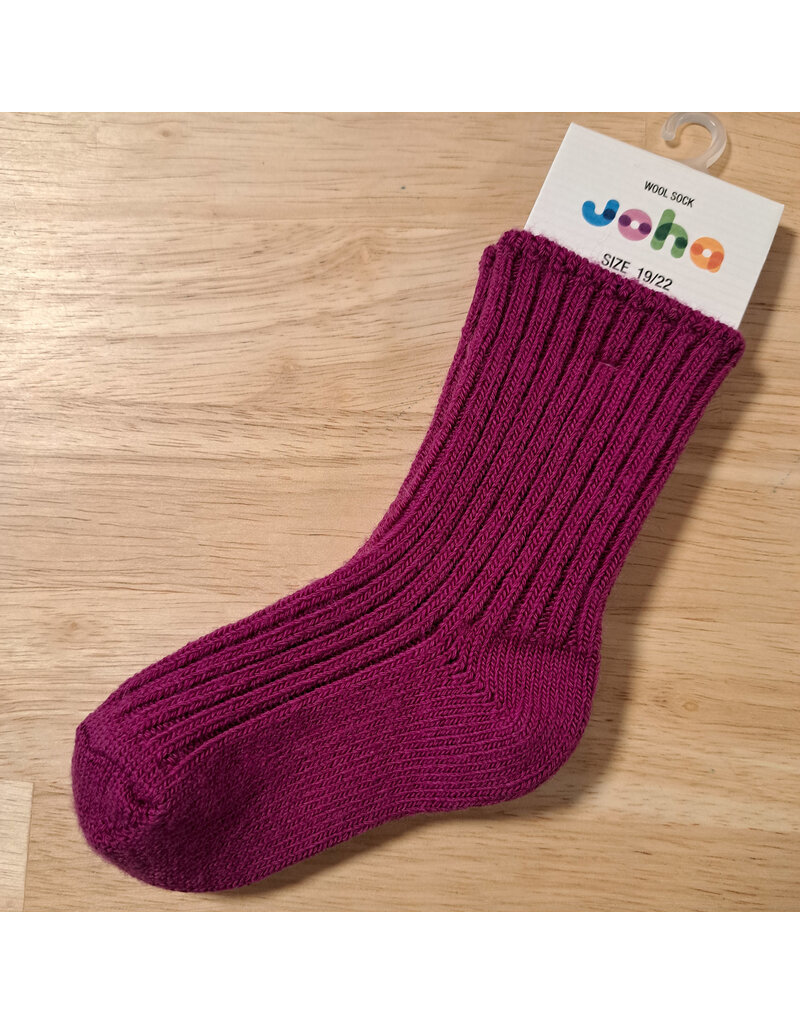 Joha Joha - Wool socks, purple (0-2j)
