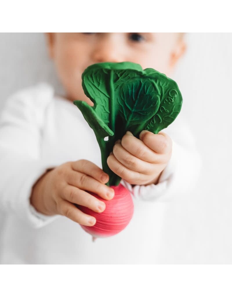 Oli&Carol Oli & Carol - Natural rubber teether & bath toy, Ramona The Radish