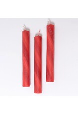 Grimm's Grimm's - Red Marbled Beeswax candles, 20 stuks