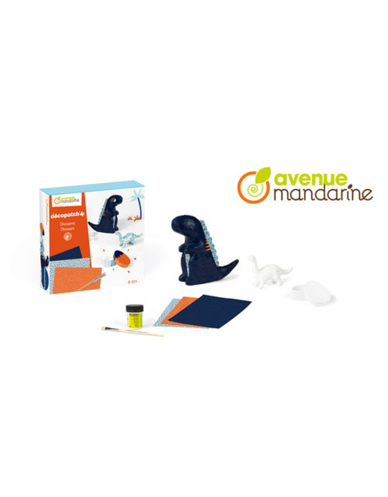Avenue mandarine - Coffret créatif, Décopatch, Dinosaures