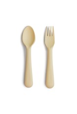 Mushie Mushie - Fork & Spoon, Pale Daffodil