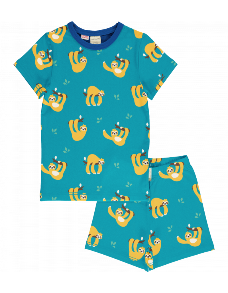 Maxomorra Maxomorra - Pyjama Set SS, Sloth (0-10j)
