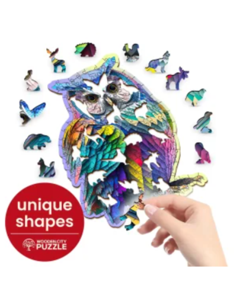 Wooden City Wooden City - Wooden puzzle 150 stukken, Trendy owl