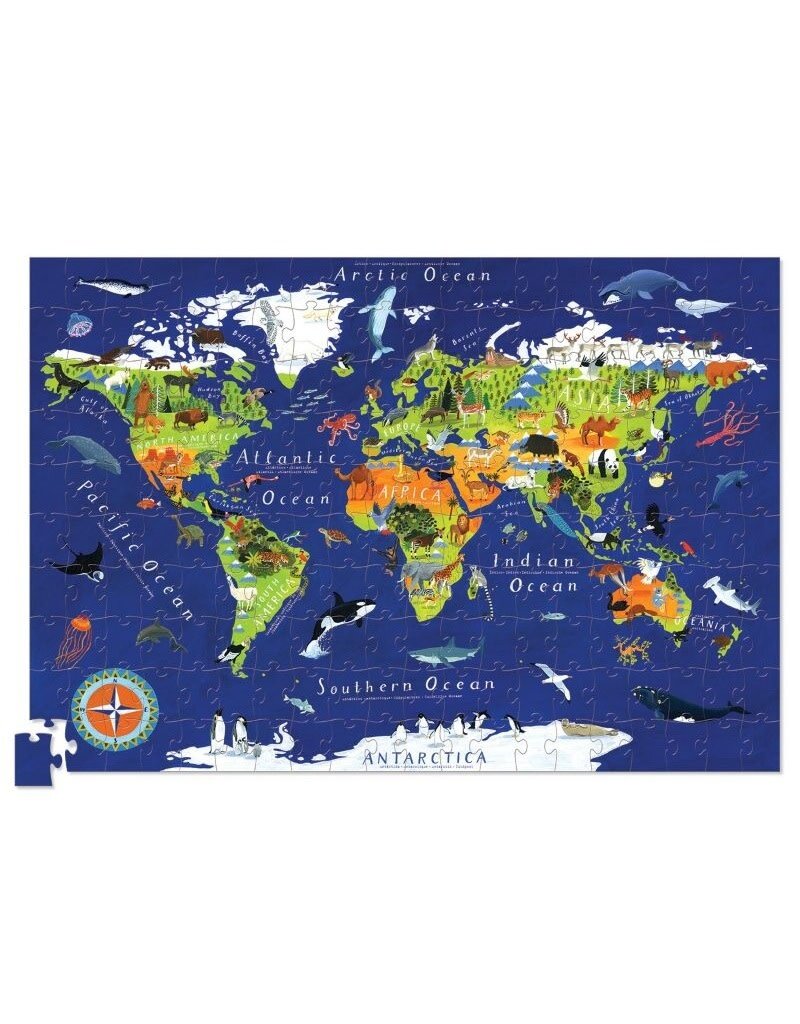 Crocodile Creek Crocodile Creek - Puzzle & poster, World animals