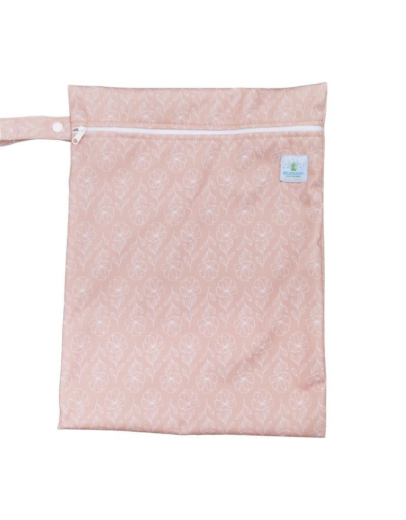 Blümchen Blümchen - Waterproof nappy bag PUL, Floral Rosewood