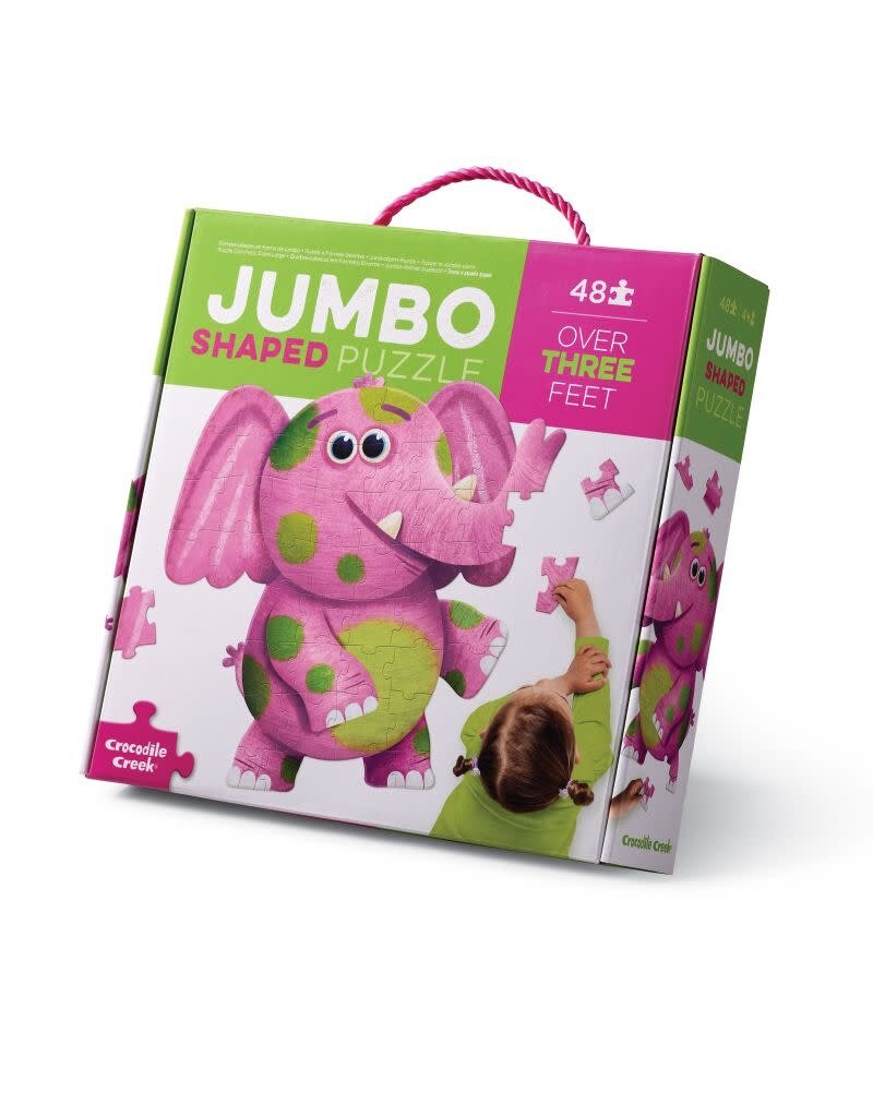 Crocodile Creek Crocodile Creek - Jumbo shaped puzzle, Elephant, 48 stukken