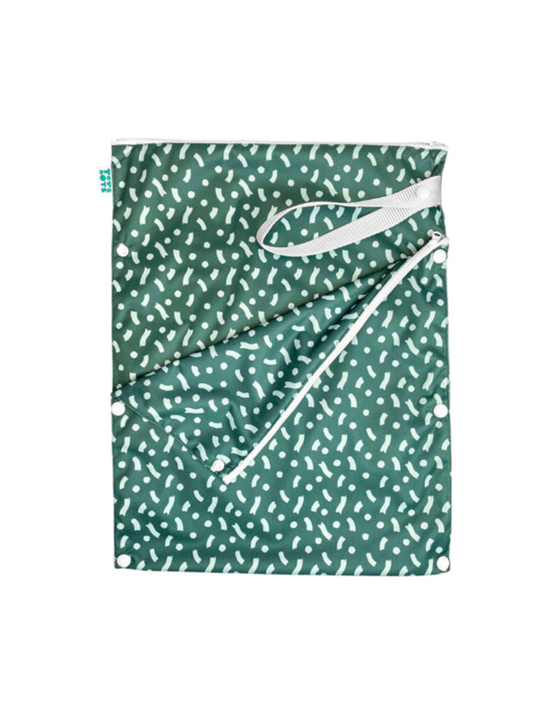 Totsbots Totsbots - Wet & dry bag, Green confetti