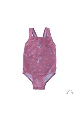 Iobio Iobio - UV swimsuit, Turtle mauve (3-10j)