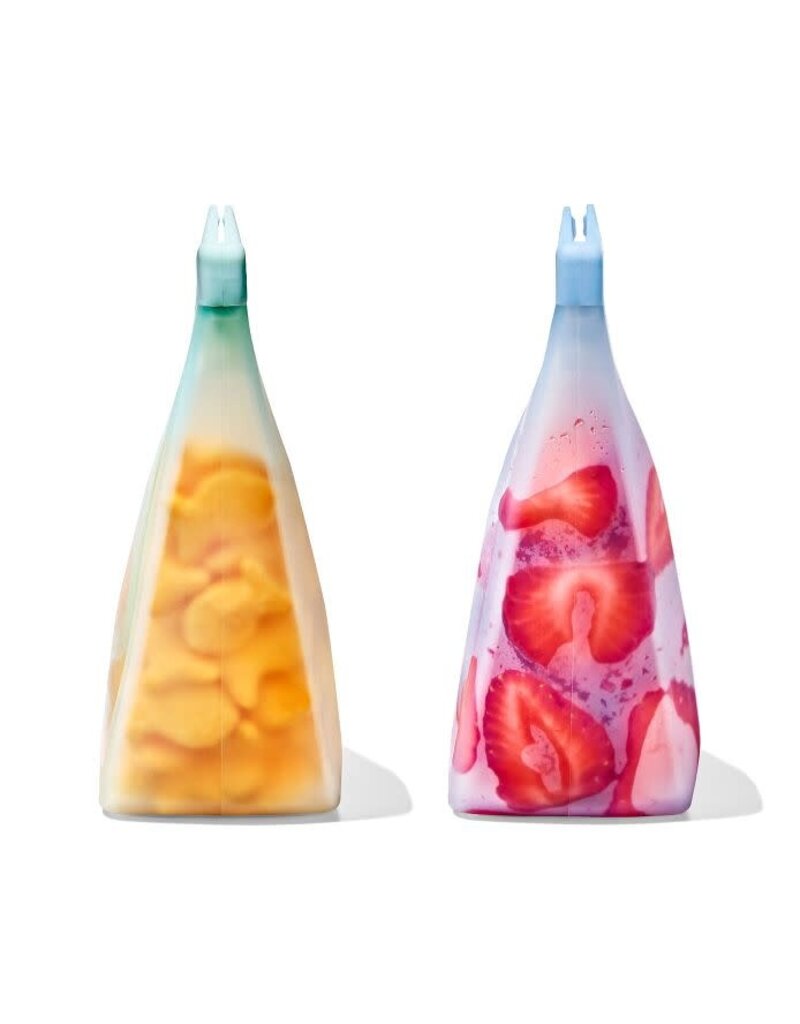 Oxo Tot Oxo tot - Silicone Reusable bag 2-piece stand-up cup set