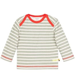 Loud+Proud Gestreept shirt, olive (3-16j)