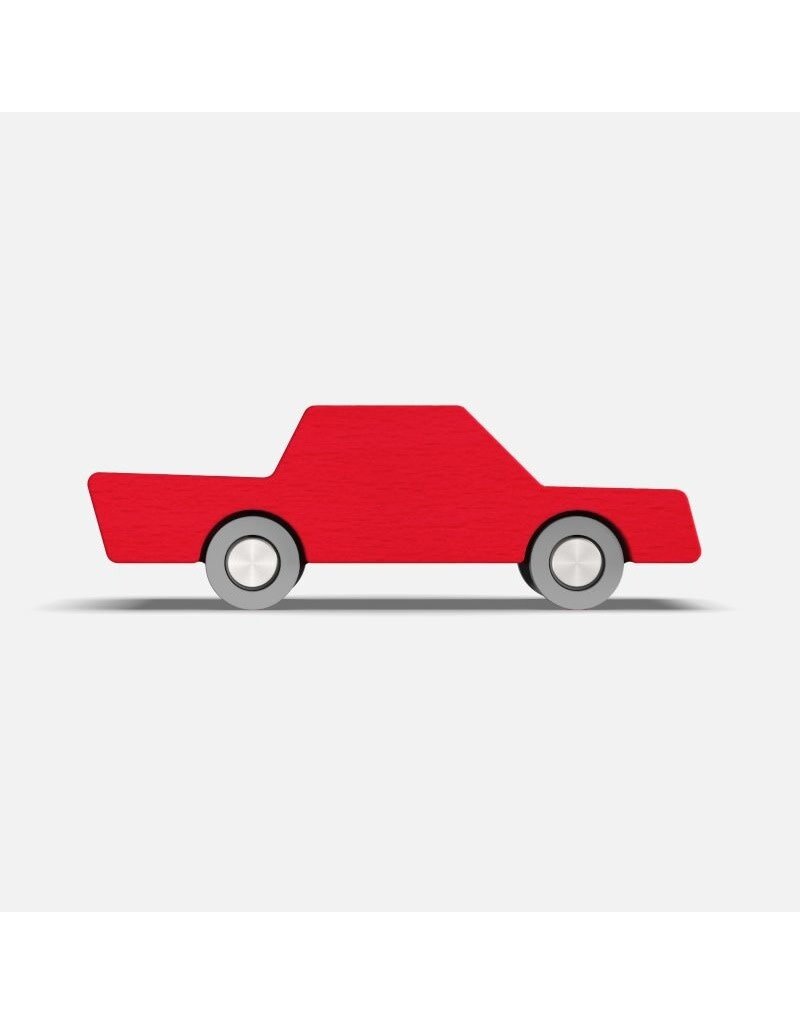 Waytoplay Waytoplay - Wooden toy car, Red