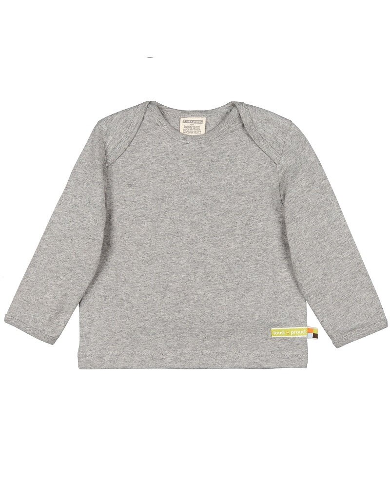 Loud+Proud Loud+Proud - Shirt uni, grey (3-16j)
