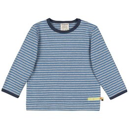 Loud+Proud Gestreept shirt, grey/cobalt (3-16j)
