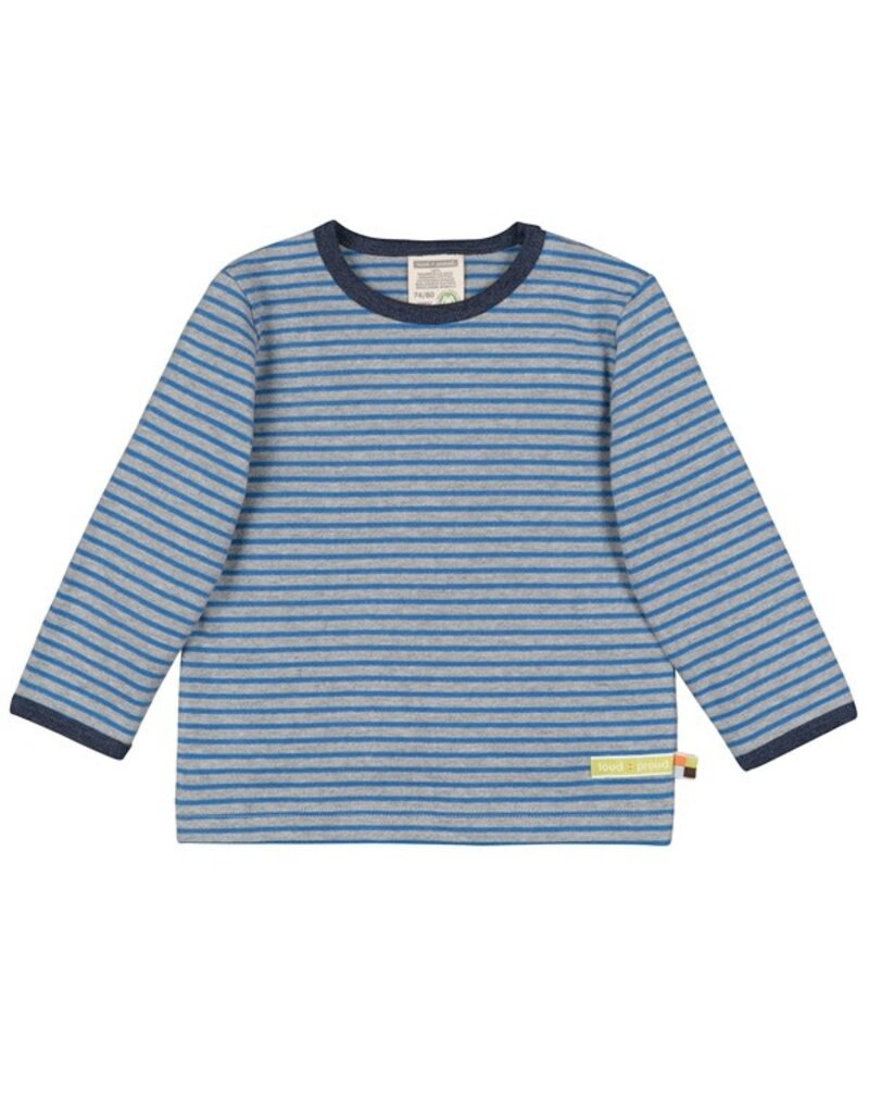 Loud+Proud Loud+Proud - Shirt ringel, grey/cobalt (3-16j)