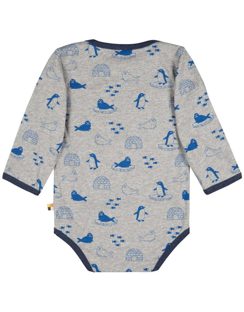 Loud+Proud Loud+Proud - Body ls druck, grey (0-2j)
