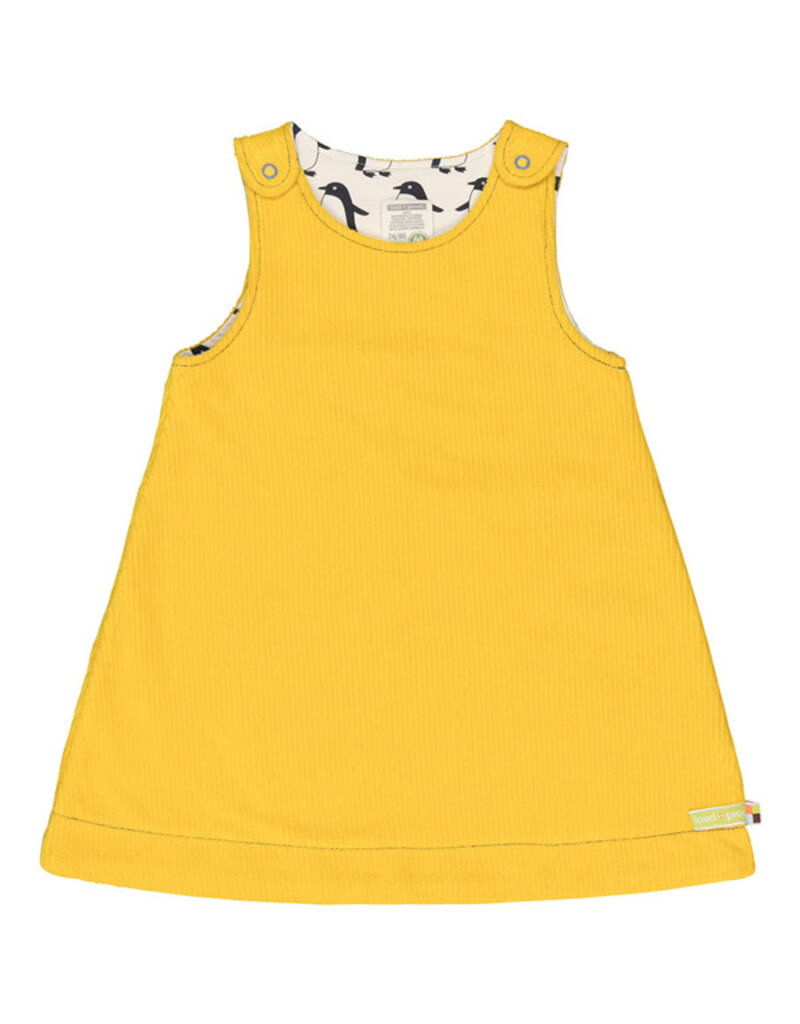 Loud+Proud Loud+Proud - Wendekleid cord, honey (0-2j)
